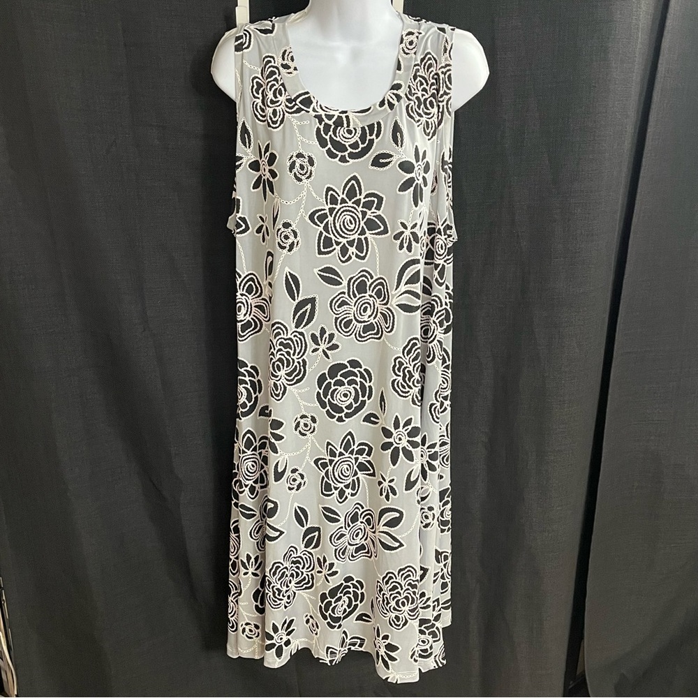 Cardalite Woman, ladies sleeveless floral shift dress size 3X